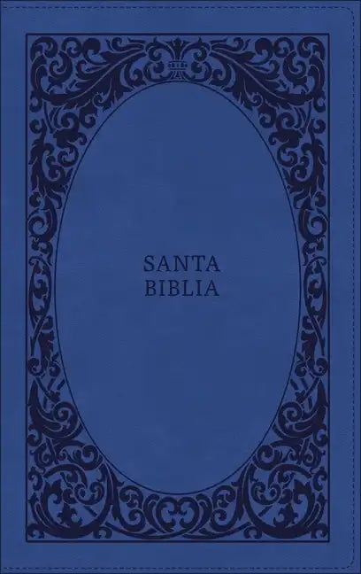 Rvr60, Santa Biblia, Tierra Santa, Ultrafina, Letra Grande, Leathersoft, Azul, Con Cierre, Palabras de Jesús En Rojo, Comfort Print - Imitation Leather