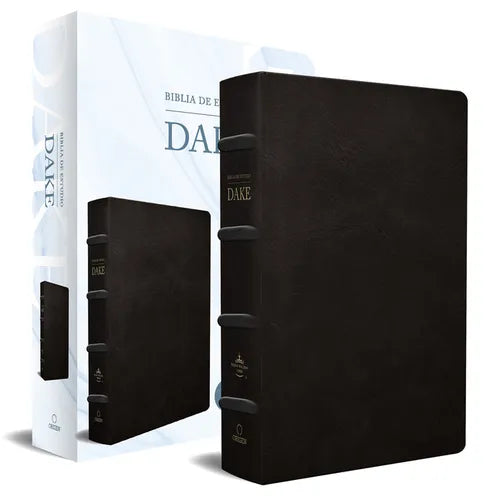 Rvr 1960 Biblia de Estudio Dake, Tama Grande, Piel Negra / Spanish Rvr 1960 Dake Study Bible, Large Size, Black Leather - Paperback