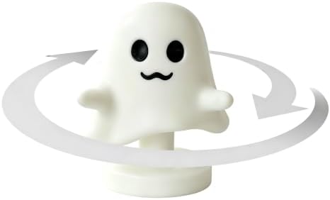 Rotating Ghost Figurine, Halloween Desk Decor, 3D Printed Ornament