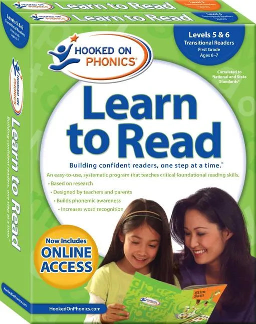 Hooked on Phonics Learn to Read - Levels 5&6 Complete, 3: Transitional Readers (First Grade Ages 6-7) - Paperback