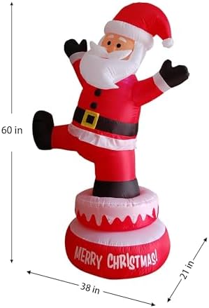 Jeco CHD-OD035 5 ft. Inflatable Rotating Santa Claus
