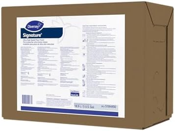 Diversey 5104950 Signature Ultra High Speed Floor Finish, Wet Look Gloss for Vinyl, Composite & Terrazzo Flooring, Envirobox, 5-Gallon