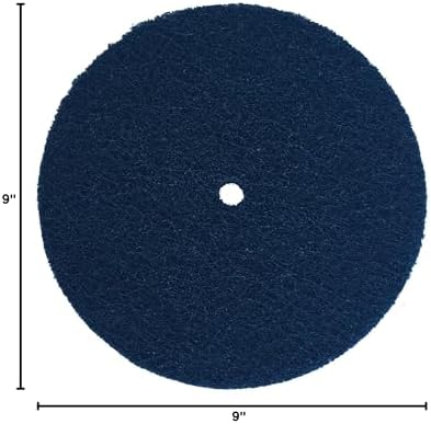 Renegade Products 9" Diameter Surface Prep Buff and Blend Disc (2-Ply) Medium Blue 150-180 Grit Finish for Sanding & Polishing Aluminum & Stainless Steel
