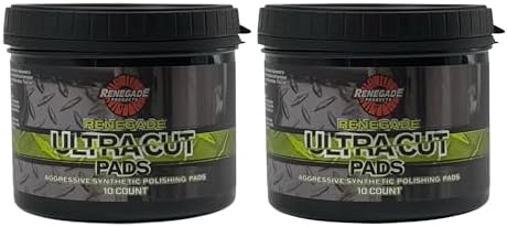 Renegade Products Ultra Cut Pads – Pre-Saturated Heavy Cut Metal Polishing Pads for Aluminum & Stainless Steel – 10-Pack, Removes Heavy Oxidation, Tarnish & Buildup – No Bottle Needed (2-Pack)