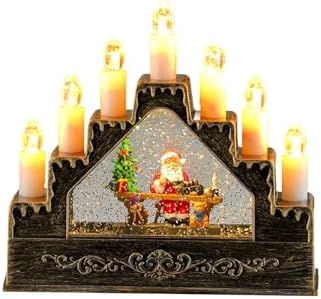 Music Box Christmas Decoration with Snowfall Effects and Seasonal Songs for Mantel Display Or Party Decor Festival Rotating Music Box for Wedding and Birthday Decoration
