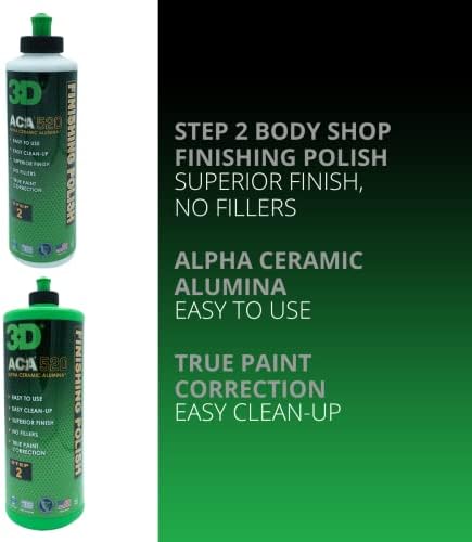 3D ACA 520 Finishing Polish 8oz Fine Cut Hologram Remover Paint Correction