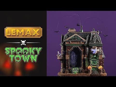 Lemax Black Raven Manor Animated Building, #05605 for Halloween Village