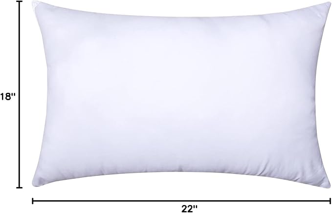 MIULEE Throw Pillow Insert Premium Pillow Stuffer Sham Rectangle Form for Decorative Cushion Bed Couch Sofa 18x22 Inch