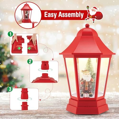 Goplus 5.3 Ft Christmas Snowy Street Lamp w/ 8 Tunes