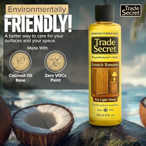 Trade Secret Light Wood Scratch Remover for Furniture and Floors, 8 oz