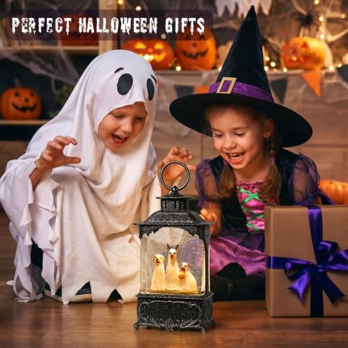 Halloween Snow Globe Lantern Ghost Dog Halloween Decor Indoor