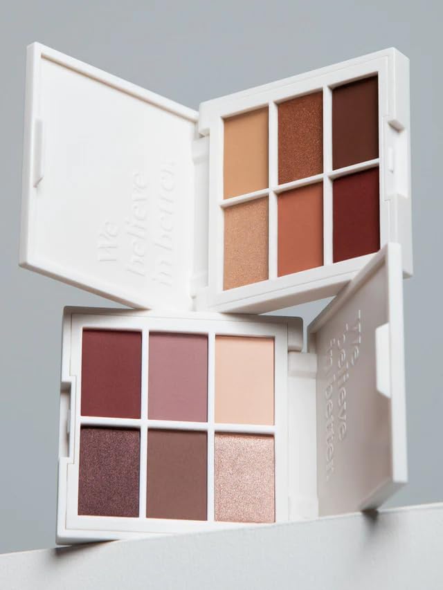 ILIA - The Necessary Eyeshadow Palette | Talc-Free, Matte, Satin + Metallic Highly Pigemented + Blendable Finishes | Cruelty-Free, Vegan (Cool Nude, 6 x 0.05 oz | 1.5 g)