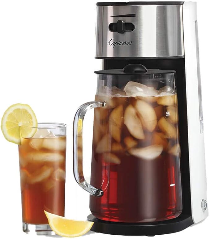 Capresso 624.02 Iced Tea Maker with 80-ounce Glass Carafe and Removable Water Tank