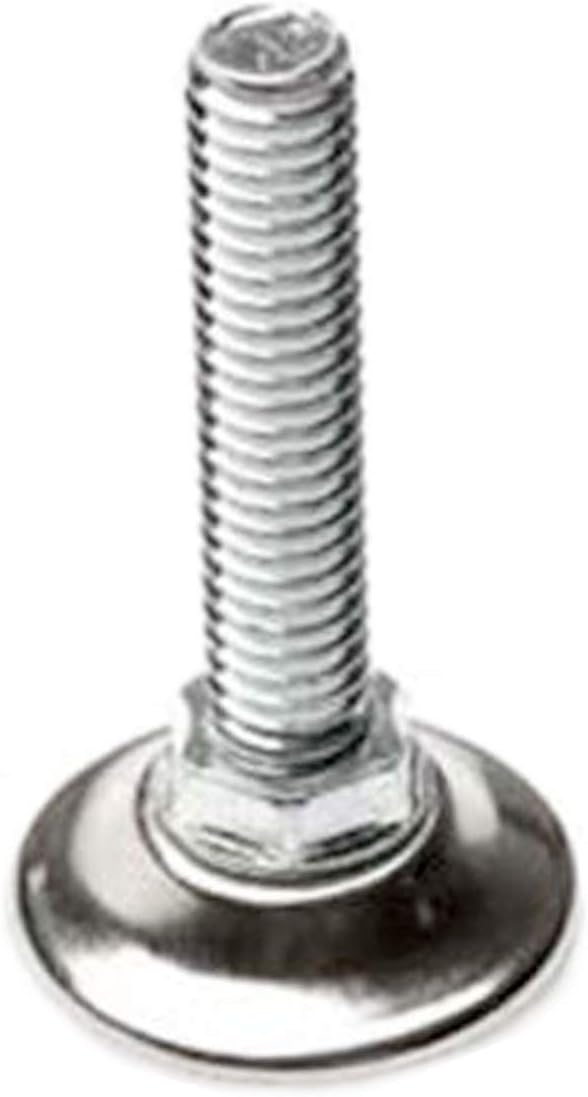 Furniture Levelers 5/16-18 - Heavy Duty Adjustable Leg Leveling Glides for Furniture - Screw on Furniture Glide Leveling Foot Adjuster for Furniture Legs - White Nylon Leveling Feet
