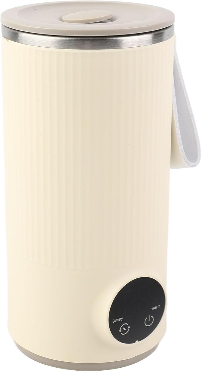 fosa 400ML Portable Electric Kettle, USB Rechargeable Travel Water Boiler, 6000mah Battery, Food Grade Stainless Steel Material, for Coffee, Milk