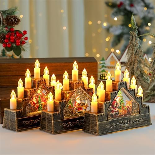 Music Box Christmas Decoration with Snowfall Effects and Seasonal Songs for Mantel Display Or Party Decor Festival Rotating Music Box for Wedding and Birthday Decoration