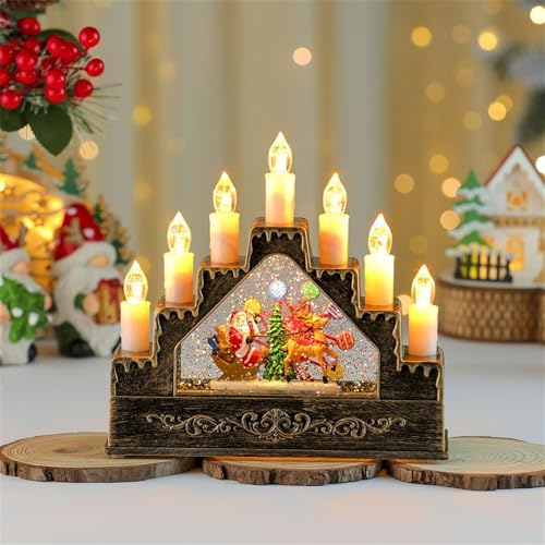 Music Box Christmas Decoration with Snowfall Effects and Seasonal Songs for Mantel Display Or Party Decor Festival Rotating Music Box for Wedding and Birthday Decoration