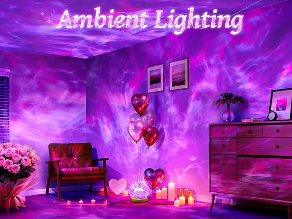 Teen Girl Gifts Trendy Stuff Mood Lighting,18 Colors Birthday Graduation Gifts Aurora Light Projector for Bedroom,Dimmable Ambient Lighting Northern Lights Projector &Night Light Projector with Remote