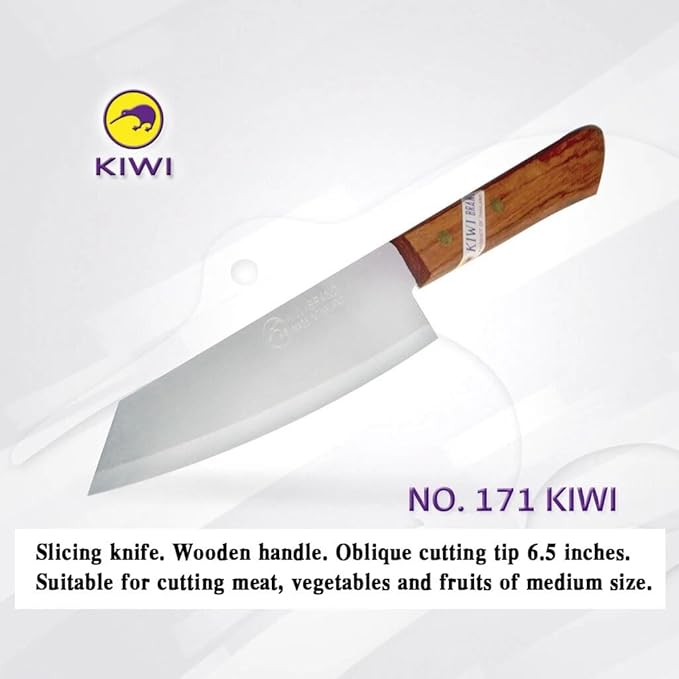 Kiwi Stainless Steel Knife Set (Pro Peeler, Peeler, Pearing Knife and Kitchen Knife), 4 Piece Total