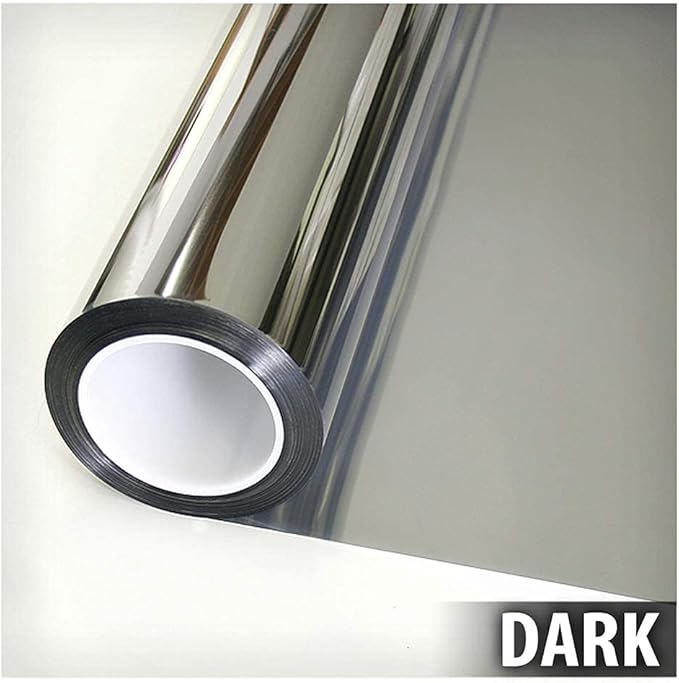 BDF EXS15 Exterior Window Film Daytime Privacy and Sun Control Mirror Silver 15 (Dark) - 24in X 100ft