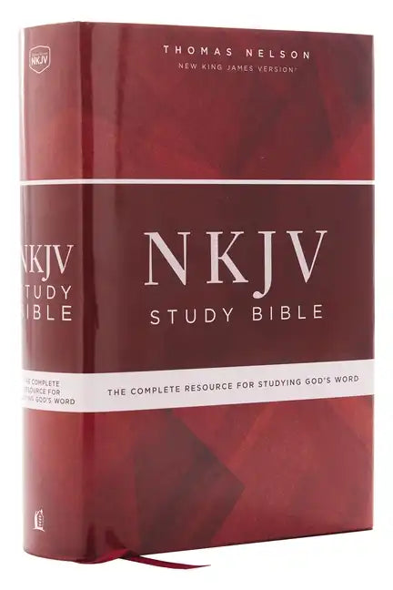 NKJV Study Bible, Hardcover, Red Letter Edition, Comfort Print: The Complete Resource for Studying God's Word - Hardcover