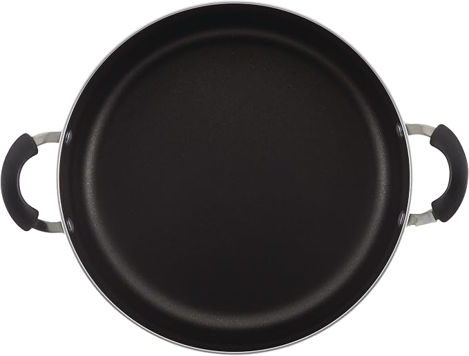 Farberware Cookware Nonstick Stockpot with Lid, 10.5 Quart, Silver