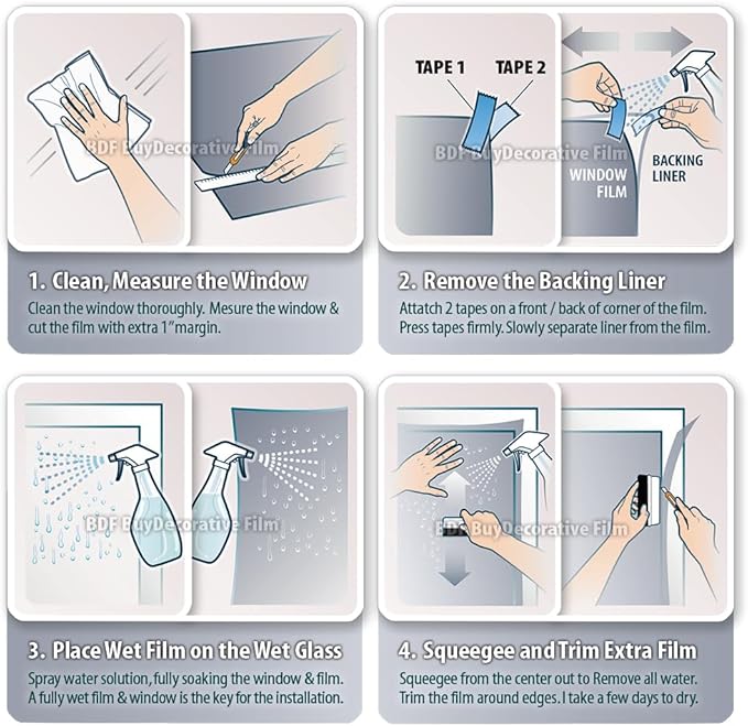 BDF NSN70 Window Film Transparent High Heat Rejection & UV Cut (Very Light) - 36in X 50ft