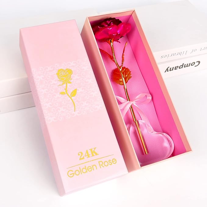 Mothers Day Mom Gifts for Women Grandma, Artificial Forever Birthday Flowers Galaxy Glass Eternal Roses with Heart Shaped Crystal Vase, Mother's Day Anniversary Wedding Rose Gifts for Wife Sister