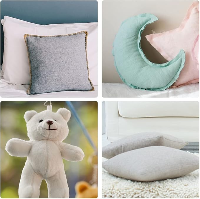 BUTUZE 32oz Premium Polyester Fiber Fill, High Resilience Fiberfill Stuffing for Craft, Crochet Animals, Part Pillow Comforter DIY, Recyclable