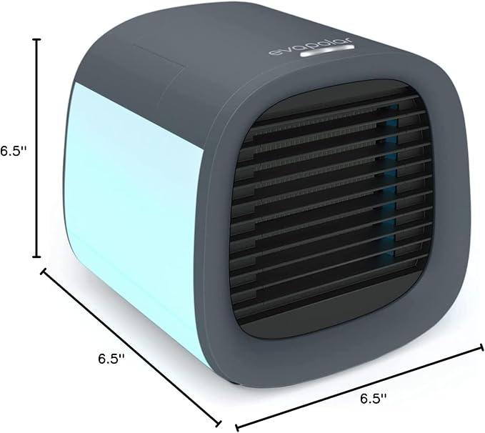 Evapolar evaCHILL Portable Air Conditioners - Portable AC Unit - Small Personal Evaporative Air Cooler & Fan for Desk, Office, Car, Camping, Grey