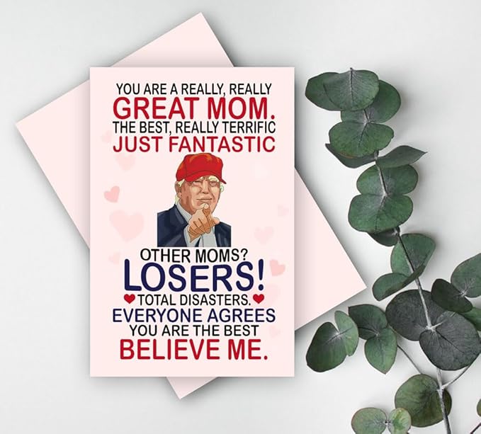 Funny Mothers Day Card Gifts for Mom, Wife - Mothers Day Gifts for Mom from Daughter, Son, Kids, Husband on Mothers Day - Heartfelt Message to Mother, Perfect for Birthday, Mothers Day Gifts, Humorous Mom Greeting Cards, Premium Quality