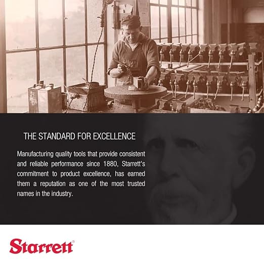 Starrett Closed Reel Long Line Tape with Nylon Rollers, Rewind Mechanism, and Folding Hook Ring - 50' Length, 3/8" Width, 1/8" Graduation, L1 Graduation Style Number - 530-50