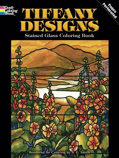 Tiffany Designs Stained Glass Coloring Book - Paperback