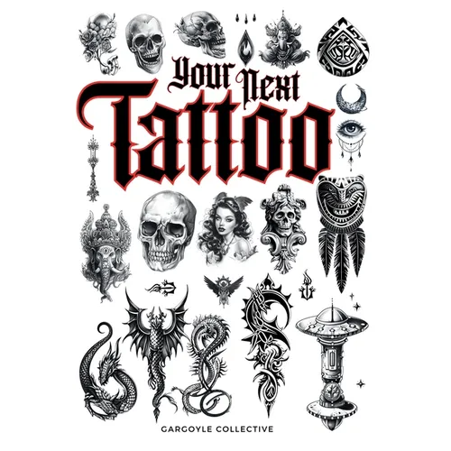Your Next Tattoo: The Ultimate 320-page with Over 2,000 Ready-to-Use Body Art Designs to Inspire Your Next Ink. 100% Original Tattoo Des - Paperback
