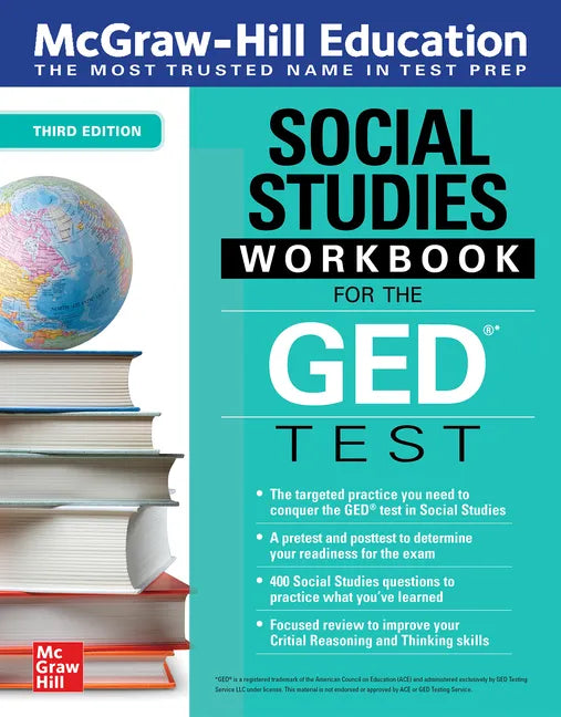 McGraw-Hill Education Social Studies Workbook for the GED Test, Third Edition - Paperback