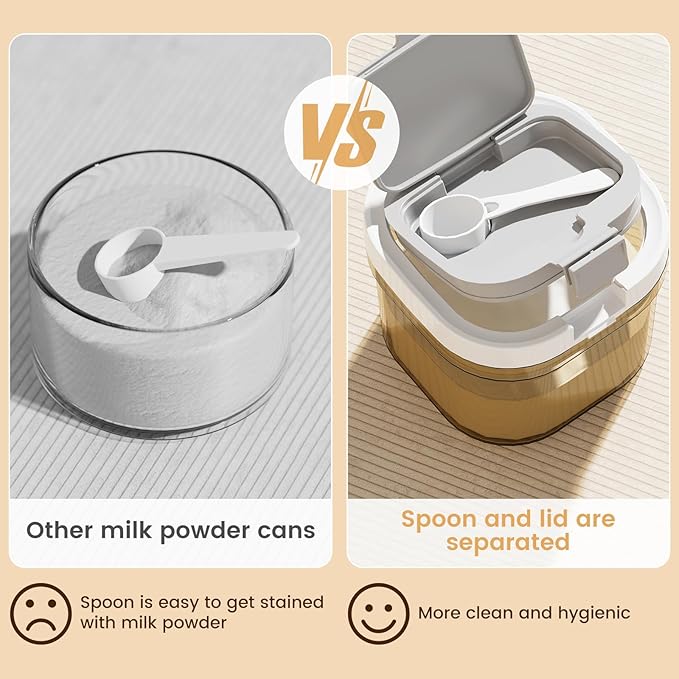 Coffee Storage Airtight Canister -43.9oz Sugar Kitchen Food Storage Jar BPA Free with Spoon and Layered Storage for Grounds Coffee, Beans, Tea, Sugar, Flour, Cereal,Formula (clear)