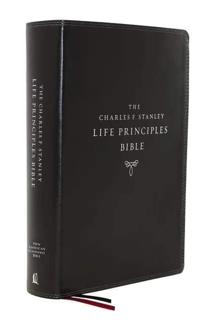 Nasb, Charles F. Stanley Life Principles Bible, 2nd Edition, Leathersoft, Black, Thumb Indexed, Comfort Print: Holy Bible, New American Standard Bible - Imitation Leather