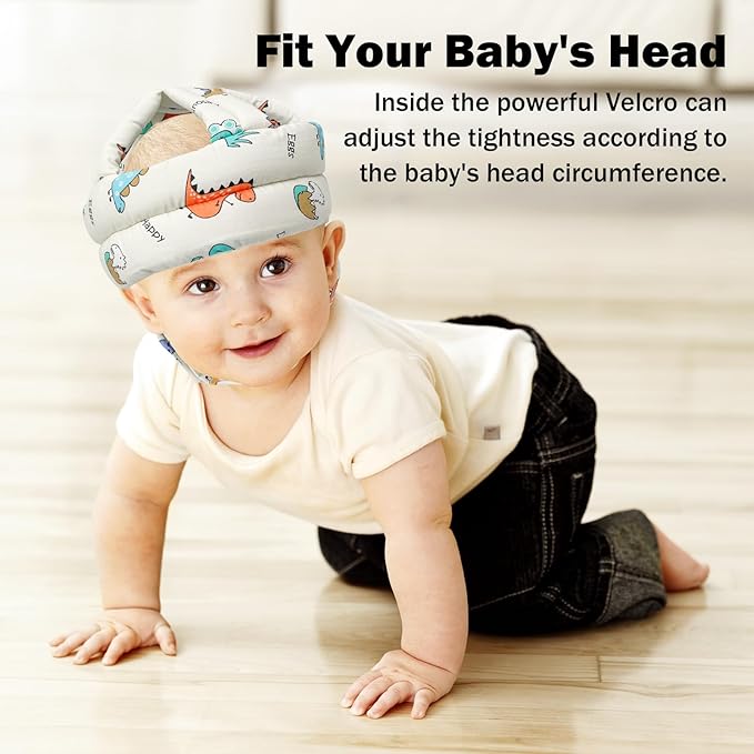 Baby Head Protector Baby Helmet for Crawling Walking, No Bumps Safety Head Adjustable Protective Cap for Walking, Playing (Style 2)