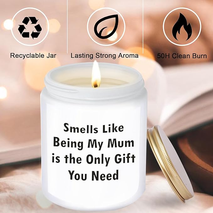 Mom Christmas Gift,Funny Candle Gifts for Mom from Daughter Kids Son,Mum Birthday Valentines Day Christmas Gifts,Best Presents for Mother, New Mother Candle Gift,Christmas Stocking Stuffers for Mum