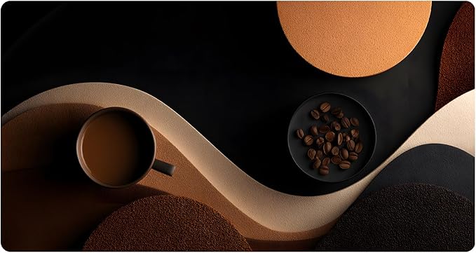 Coffee Mat 17"x32" - Extra Large Absorbent Non Slip Dish Drying Mat,Coffee Bar Accessories,Kitchen Counter Protector for Coffeemaker, Sink, Dining Decor