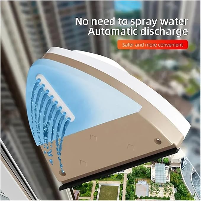 window washer tool, Double-Side Magnetic Windows Cleaner Automatic Water Dispending Glass Brush Wiper Robot Household Cleaning Tools,for home(8-15mm)