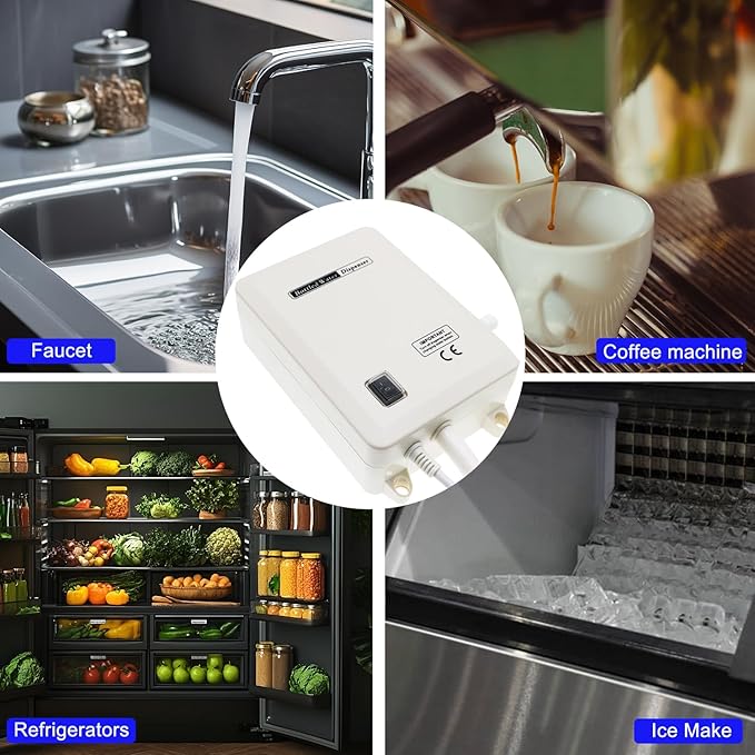 Bottled Water Dispenser Pump System Double-Tube for Refrigerator,Water Pump for 5 Gallon Jug Power 45PSI for Kitchen,110V Electric Drinking Water Dispensing Bottle for Ice Coffee Tea Maker