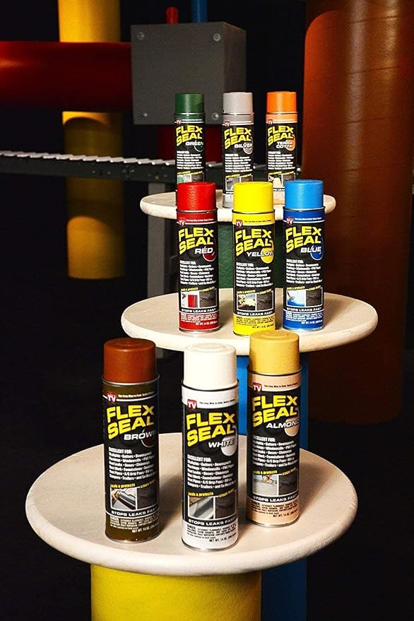 Flex Seal, 14 oz, Green, Stop Leaks Instantly, Waterproof Rubber Spray On Sealant Coating, Perfect for Gutters, Wood, RV, Campers, Roof Repair, Skylights, Windows, and More