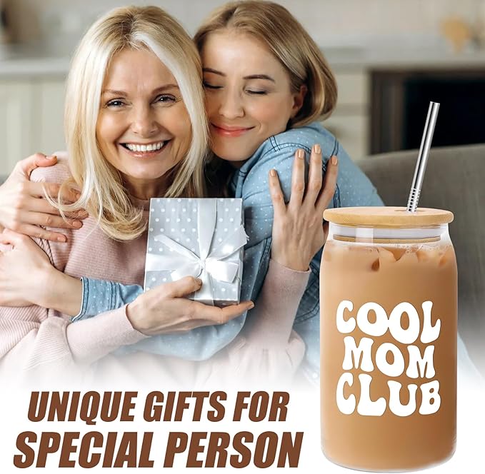 Mothers Day Gifts for Mom from Daughter Son, Funny Gifts Ideas for Women Mama Stepmom Mother In Law, Personalized Anniversary Birthday Mothers Day Presents for Wife from Husband - Can Glass 16OZ