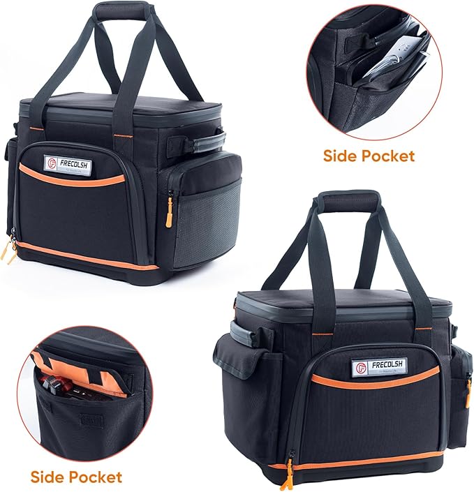 Travel Carrying Case Compatible with Jackery 500, Portable Power Station Storage Case with Water- proof Bottom and Pocket for Jackery Accessories, Storage Bag Only