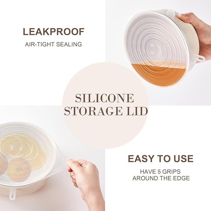 Nonstick Cookware Set - YIIFEEO Stackable Pots and Pans Set Detachable Handle Camping Cookware Granite Kitchen Cookware Sets Removable Handle, Non Toxic Nonstick Frying Pans for Cooking Set Gift Beige