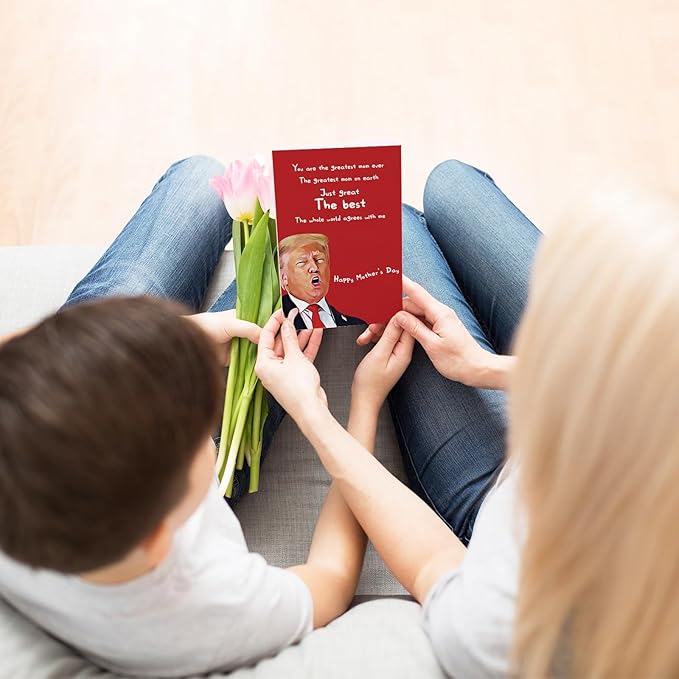 Funny Mothers Day Card Gifts for Mom Grandma Wife, Happy Mothers Day Gifts for Mom, Great Mother's Day Card from Daughter Son