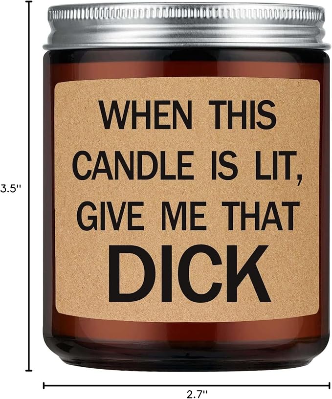 Funny Gifts for Men,Him - Birthday Gift for Fiance,Couple,Husband - Valentines Day Gifts for Him,Naughty Fathers Day Anniversary Engagement Gift for Husband,Lavender Scented Candles