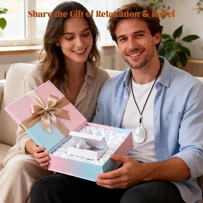 Sleep Sound Machine - Bone Conduction Portable White Noise Player, Rechargeable Handheld & Pendant Personal Audio Device, Calming Sound for Relaxation, Focus for Adults & Kids