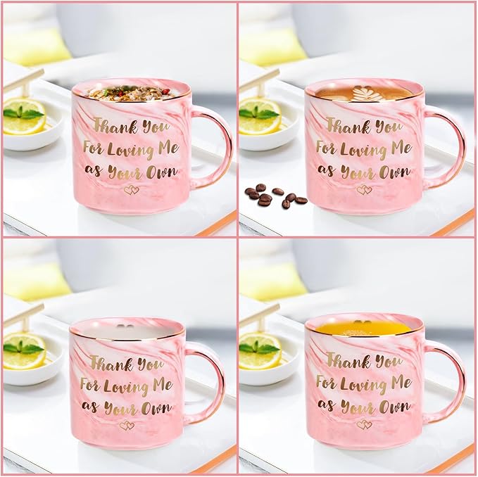 Ulrhpc Mothers Day Gifts for Step Mom: 12 OZ Funny Coffee Mug for Mom from Daughter Son, Birthday Gifts for Stepmother Mama Wife from Husband